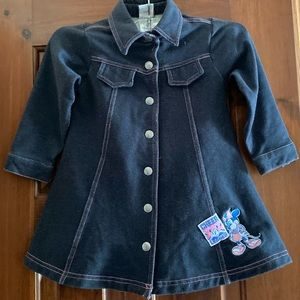 Disney Kids Denim Blue Tunic Jacket